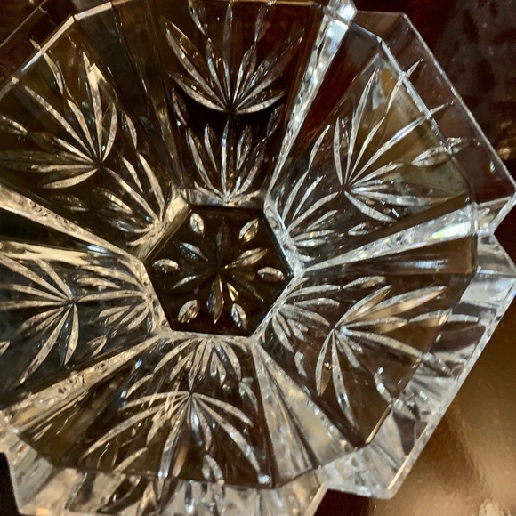 24% Lead Crystal 5.5" Bowl by WMf of Germany with 6 sides,Votive Holder - Picture 4 of 9